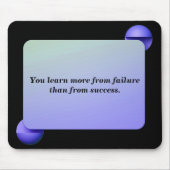 Geometrische Formen mit Zitat Mousepad (Vorne)