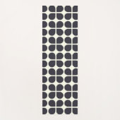 Geometrische Formen mittlerer Mod in Schwarz und W Yogamatte (Vorderseite)