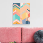 Geometrische Formen Moderne, farbenfrohe Kunst Can Leinwanddruck (Insitu (Wohnzimmer))