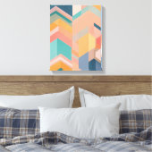 Geometrische Formen Moderne, farbenfrohe Kunst Can Leinwanddruck (Insitu (Schlafzimmer))