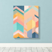 Geometrische Formen Moderne, farbenfrohe Kunst Can Leinwanddruck (Insitu (Holzboden))