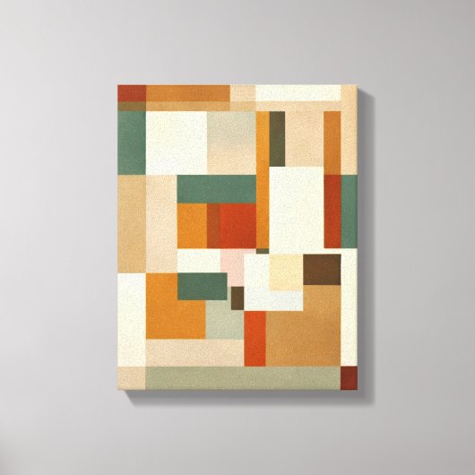 Geometrische Formen Moderne, farbenfrohe Kunst Can Leinwanddruck (Vorderseite)