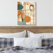 Geometrische Formen Moderne, farbenfrohe Kunst Can Leinwanddruck (Insitu (Schlafzimmer))