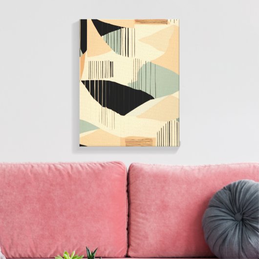 Geometrische Formen Moderne, farbenfrohe Kunst Can Leinwanddruck (Insitu (Wohnzimmer))