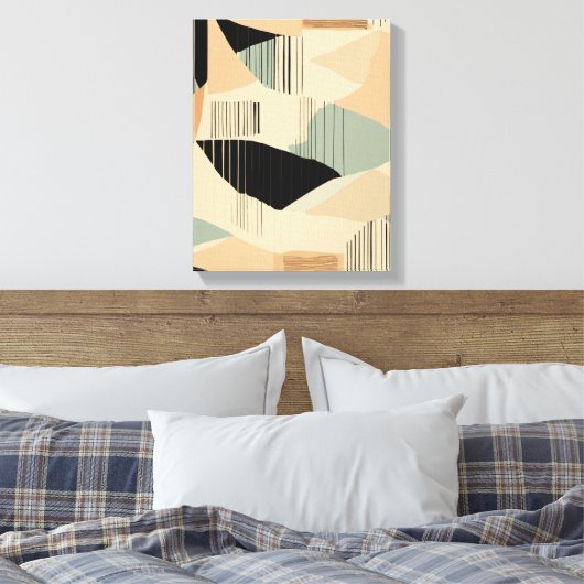 Geometrische Formen Moderne, farbenfrohe Kunst Can Leinwanddruck (Insitu (Schlafzimmer))