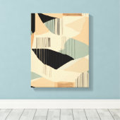 Geometrische Formen Moderne, farbenfrohe Kunst Can Leinwanddruck (Insitu (Holzboden))