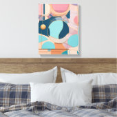 Geometrische Formen Moderne, farbenfrohe Kunst Can Leinwanddruck (Insitu (Schlafzimmer))