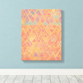 Geometrische Formen Moderne, farbenfrohe Kunst Can Leinwanddruck (Insitu (Holzboden))