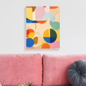 Geometrische Formen Moderne, farbenfrohe Kunst Can Leinwanddruck (Insitu (Wohnzimmer))