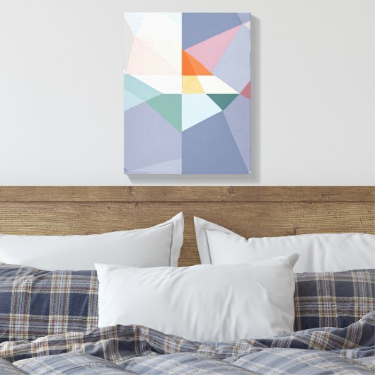Geometrische Formen Moderne, farbenfrohe Kunst Can Leinwanddruck (Insitu (Schlafzimmer))