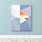 Geometrische Formen Moderne, farbenfrohe Kunst Can Leinwanddruck (Insitu (Holzboden))