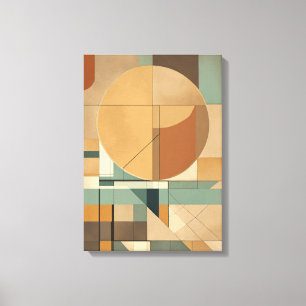 Geometrische Formen Moderne, farbenfrohe Kunst Can Leinwanddruck