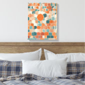Geometrische Formen Moderne, farbenfrohe Kunst Can Leinwanddruck (Insitu (Schlafzimmer))