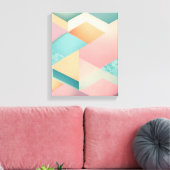 Geometrische Formen Moderne, farbenfrohe Kunst Can Leinwanddruck (Insitu (Wohnzimmer))