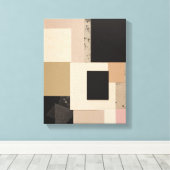 Geometrische Formen Moderne, farbenfrohe Kunst Can Leinwanddruck (Insitu (Holzboden))
