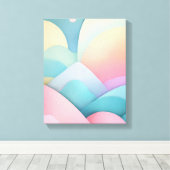 Geometrische Formen Moderne, farbenfrohe Kunst Can Leinwanddruck (Insitu (Holzboden))