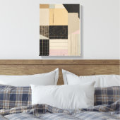 Geometrische Formen Moderne, farbenfrohe Kunst Can Leinwanddruck (Insitu (Schlafzimmer))