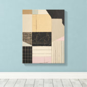 Geometrische Formen Moderne, farbenfrohe Kunst Can Leinwanddruck (Insitu (Holzboden))