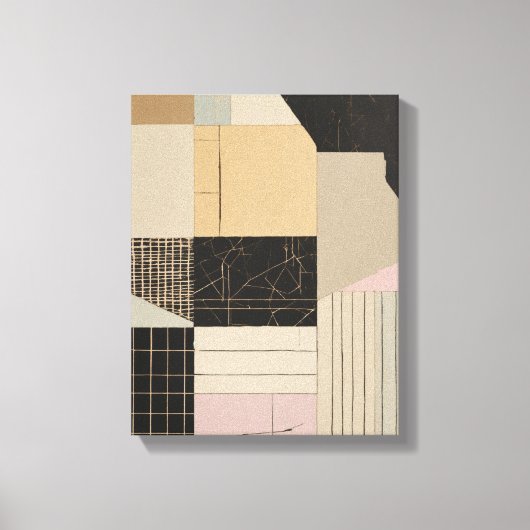 Geometrische Formen Moderne, farbenfrohe Kunst Can Leinwanddruck (Vorderseite)