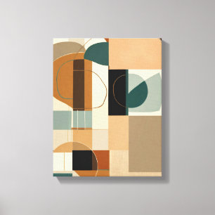 Geometrische Formen Moderne, farbenfrohe Kunst Can Leinwanddruck