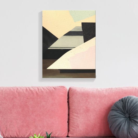 Geometrische Formen Moderne, farbenfrohe Kunst Can Leinwanddruck (Insitu (Wohnzimmer))