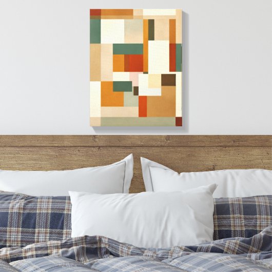 Geometrische Formen Moderne, farbenfrohe Kunst Can Leinwanddruck (Insitu (Schlafzimmer))