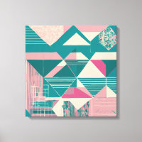 Geometrische Formen Moderne, farbenfrohe Kunst Can