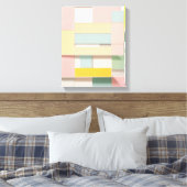 Geometrische Formen Moderne, farbenfrohe Kunst Can Leinwanddruck (Insitu (Schlafzimmer))