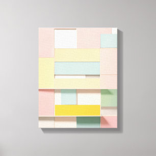 Geometrische Formen Moderne, farbenfrohe Kunst Can Leinwanddruck