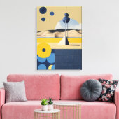 Geometrische Formen Moderne, farbenfrohe Kunst Can Leinwanddruck (Insitu (Wohnzimmer))