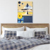 Geometrische Formen Moderne, farbenfrohe Kunst Can Leinwanddruck (Insitu (Schlafzimmer))