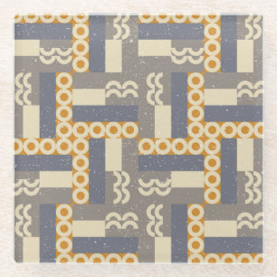 geometrische Formen, moderne Muster Glasuntersetzer