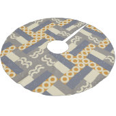 geometrische Formen, moderne Muster Polyester Weihnachtsbaumdecke (Schrägansicht)