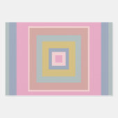 Geometrische Formen Muster in Pastellfarben Geschenkpapier Set (Vorderseite 3)