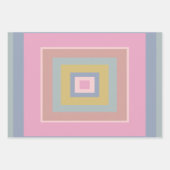 Geometrische Formen Muster in Pastellfarben Geschenkpapier Set (Vorderseite)