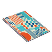 Geometrische Formen, Muster moderner Kunst. Notizblock (Rechte Seite)