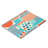 Geometrische Formen, Muster moderner Kunst. Notizblock (Linke Seite)