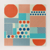 Geometrische Formen, Muster moderner Kunst. Puzzle (Horizontal)