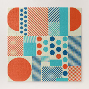 Geometrische Formen, Muster moderner Kunst. Puzzle
