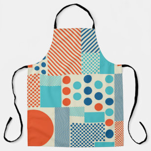 Geometrische Formen, Muster moderner Kunst. Schürze