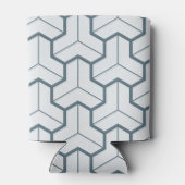 Geometrische Formen Nahtloses Muster Dosenkühler (Rückseite)