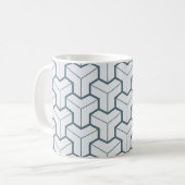 Geometrische Formen Nahtloses Muster Kaffeetasse (Vorderseite Links)