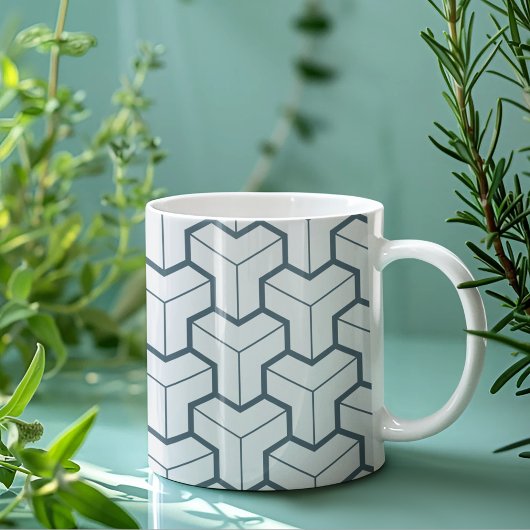 Geometrische Formen Nahtloses Muster Kaffeetasse