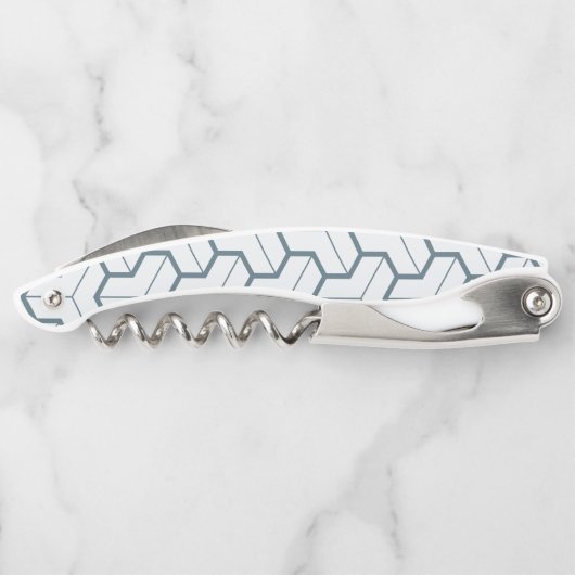 Geometrische Formen Nahtloses Muster Kellnermesser (Rückseite)