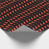 Geometrische Formen Orangenmuster Geschenkpapier (Ecke)