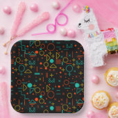Geometrische Formen Pappteller (Party)