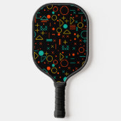 Geometrische Formen Pickleball Schläger (Rückseite)