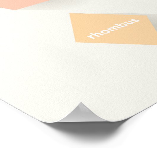 Geometrische Formen Poster (Ecke)