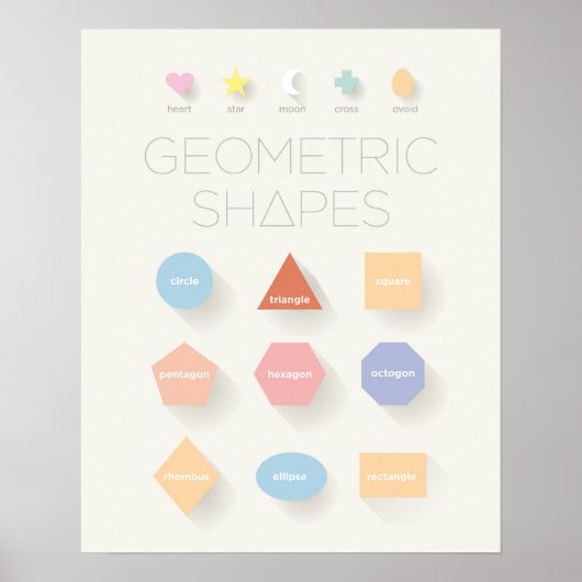 Geometrische Formen Poster (Vorne)