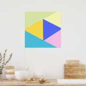 geometrische Formen Poster (Küche)